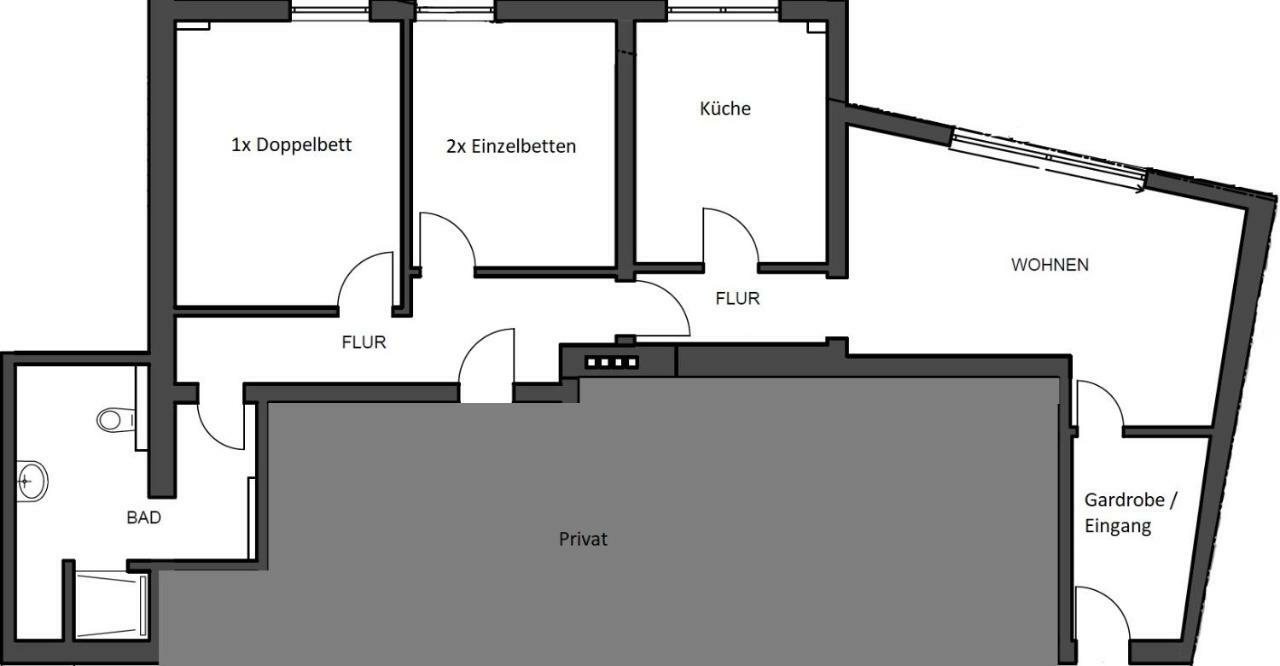 Alte Tankstelle Apartment Strassenhaus Ngoại thất bức ảnh